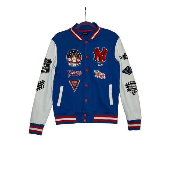 MLB New York Yankees blue white varsity jacket size Small - Picture 8 of 15